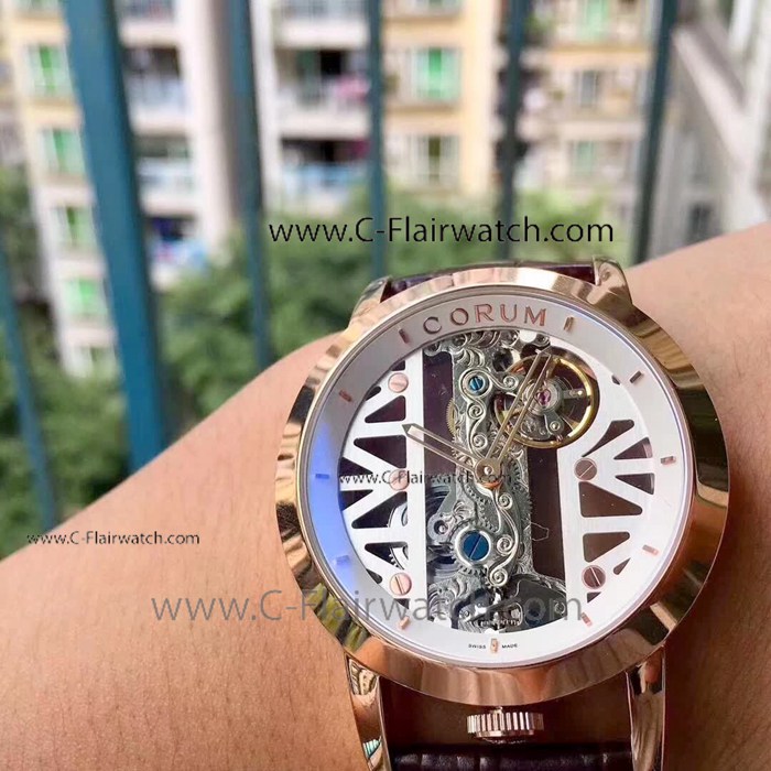 Corum Golden Bridge Rose Gold Case Watch - Corum 2019 New